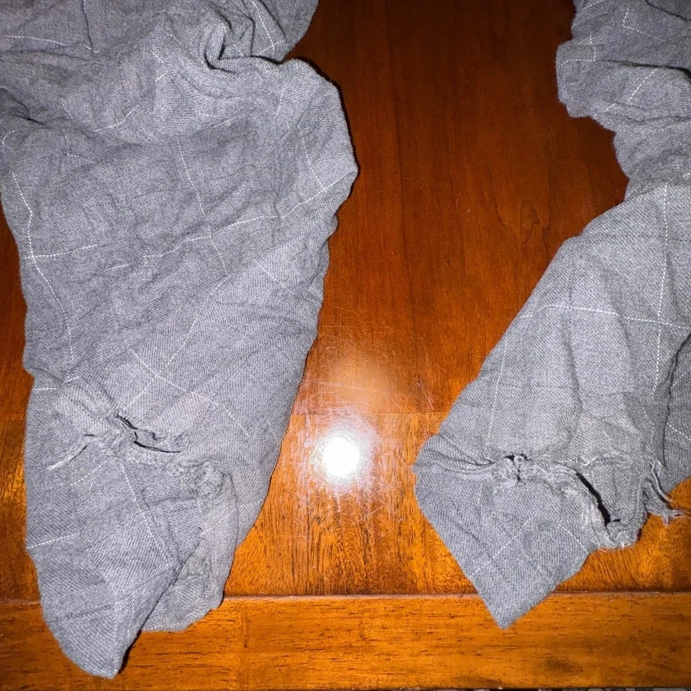 Polo Ralph Lauren Sleepwear Lounge Set Gray‎ Plaid Button Up M